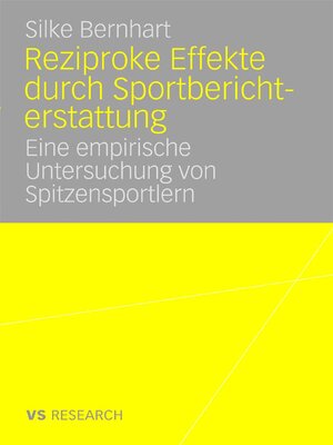 cover image of Reziproke Effekte durch Sportberichterstattung